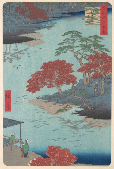 Im Inneren des Akiba-Schreins in Ukeji, 8. Monat, Schlangenjahr 1857 von Ando Hiroshige