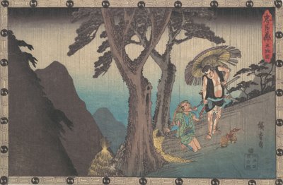 Sadakuro droht Yoichibei zu töten, ca. 1840 von Ando Hiroshige