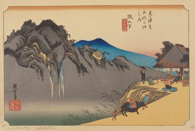 Sakamoshita-Station von Ando or Utagawa (after) Hiroshige