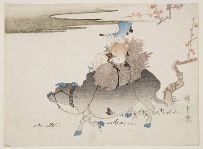Viehhirte und eine Kuh von Ando or Utagawa Hiroshige