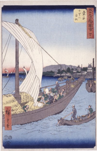 Station 43, Kuwana von Ando or Utagawa Hiroshige
