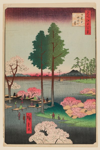 Suwa-Klippe, Nippori von Ando or Utagawa Hiroshige
