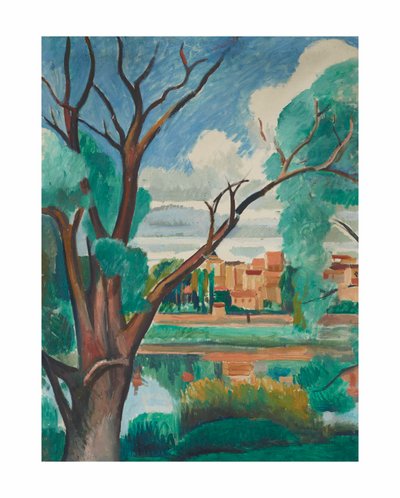 Ufer der Seine bei Carrières-sur-Seine von Andre Derain