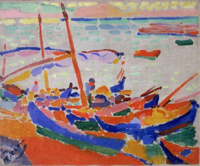 Fischerboote in Collioure (Pyrenäen-Orientales, Frankreich) von Andre Derain
