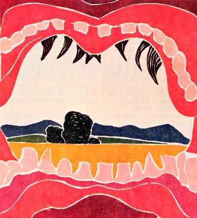 Pantagruels Mund, Illustration aus einer limitierten Ausgabe von 