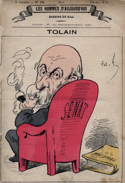 Karikatur von Henri Louis Tolain (1828-1897) französischer Politiker, aus 