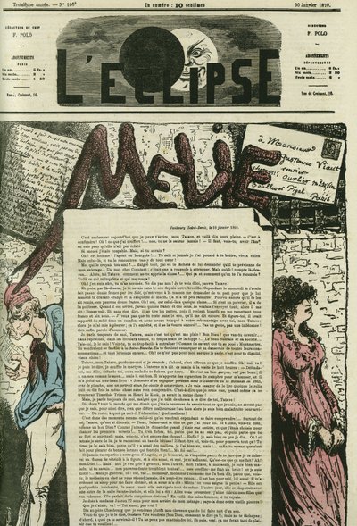 Mélie, Mélies Liebesbrief an ihren „Tatave“, Gustave Viaut. Titelblatt in „L
