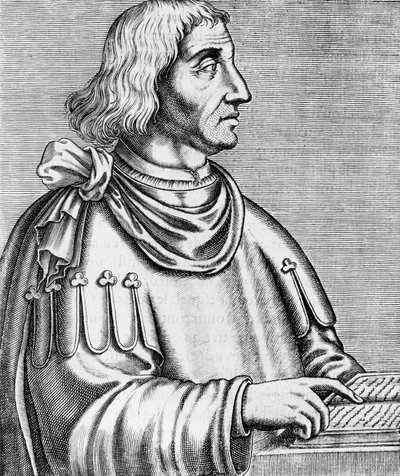 Porträt von Philippes de Commines (ca. 1445-ca. 1512), Historiker und Diplomat, Gravur aus Les Vrais pourtraits et Vies des Hommes illustres von Andre Thevet