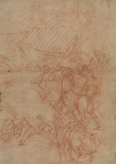 Die Schlacht von Spoleto, um 1575 von Andrea (1539-1614) Vicentino
