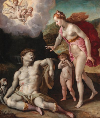 Venus trauert um den Tod von Adonis von Andrea Boscoli