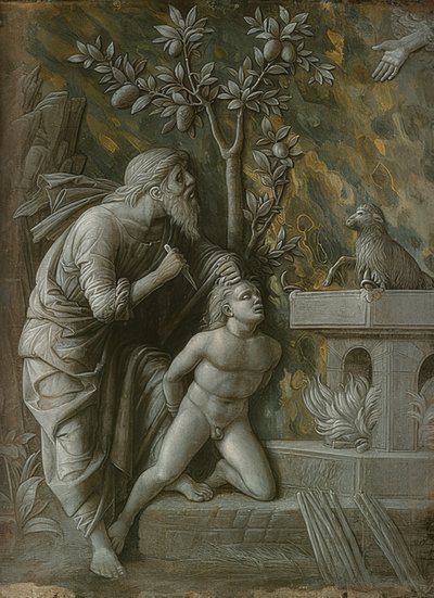 Die Opferung Isaaks von Andrea Mantegna