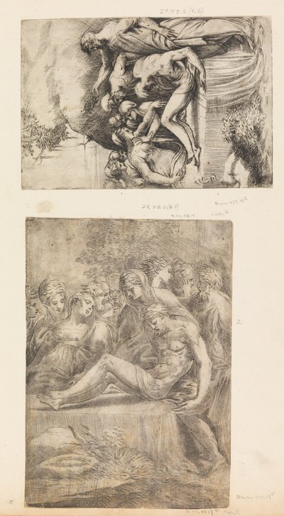 Die Beweinung Christi, ca. 1545-50 von Andrea Schiavone