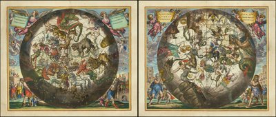 Haemisphaerium Stellatum Boreale Cum Aequali Sphaerarum Proportione - Haemisphaerium Stellatum Australe Cum Aequali Sphaerarum Proportione von Andreas Cellarius