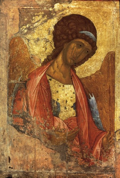 Der Erzengel Michael (russische Ikone), von Andrei Rublev oder Andrej Rubljov, gemalt zwischen 1410 und 1420 von Andrei Rublev