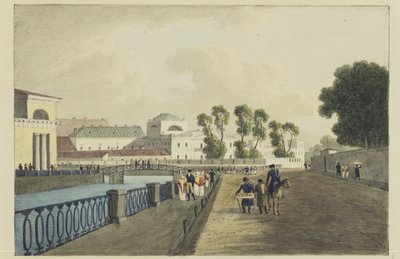 Das Apraksin-Haus am Fluss Fontanka, 1821-1822 von Andrei Yefimovich Martynov