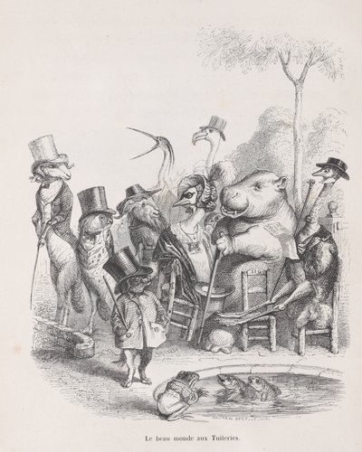Die schöne Welt der Tuilerien aus Szenen aus dem privaten und öffentlichen Leben von Andrew Best Leloir