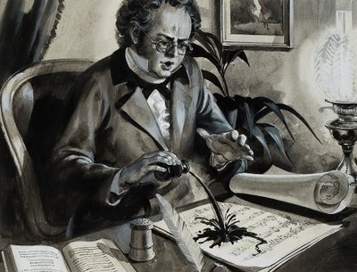 Porträt von Franz Schubert von Andrew Howat