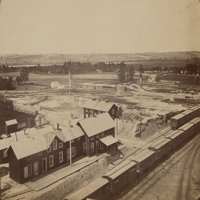 Eisenbahngelände, Alexandria, Virginia von Andrew Joseph Russell