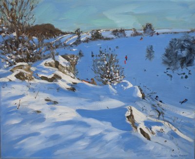 Schlittenfahrer, Youlgrave von Andrew Macara