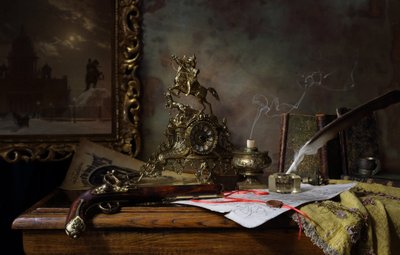 Steinschlosspistole Schreibpult von Andrey Morozov