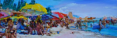 Lebhafter Sommerstrand von Andrii Kutsachenko