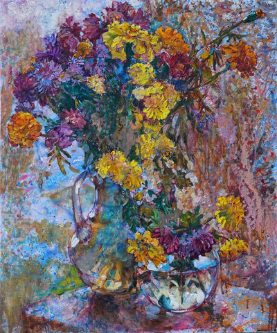 Lebendiger Herbststrauß von Andrii Kutsachenko