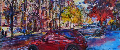 Lebendige Herbststadtstraße von Andrii Kutsachenko
