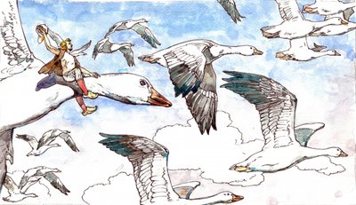 Flug des Jungen Helden von Andrii Kutsachenko