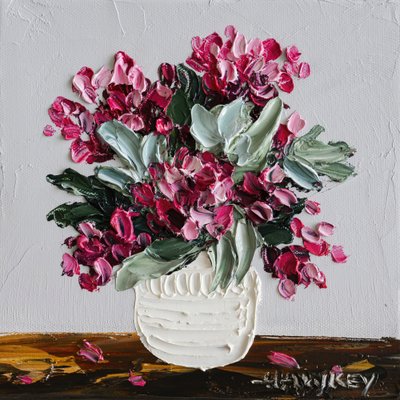 Lebendiges Blumenstillleben von Angela Hawkey