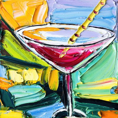 Lebhafter Impasto Martini von Angela Hawkey