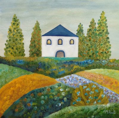 Blaues Dach Landhaus von Angeles M. Pomata