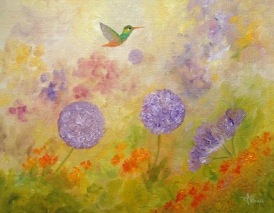 Kolibri-Gartentraum von Angeles M. Pomata