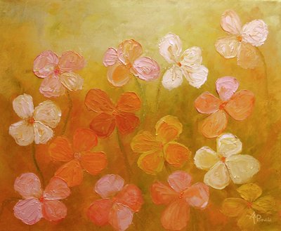 Lebendige Blumenblüten von Angeles M. Pomata