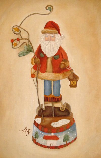 Verspielter Weihnachtsmann von Angeles M. Pomata