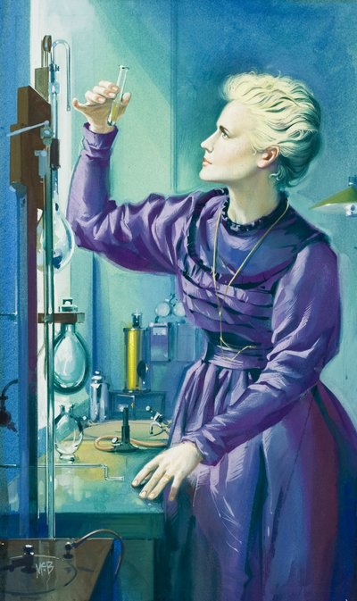 Madame Curie (1867-1934) (Gouache auf Papier) von Angus McBride