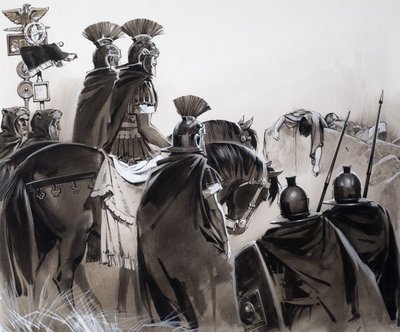 Römische Soldaten nach einer Schlacht von Angus McBride