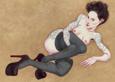 Akt mit Louboutins von Anita Kunz