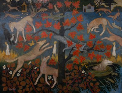 Mit dem Hund spazieren von Anna Pugh