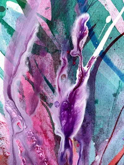 Lebendiger abstrakter Fluss von Anna Viklund