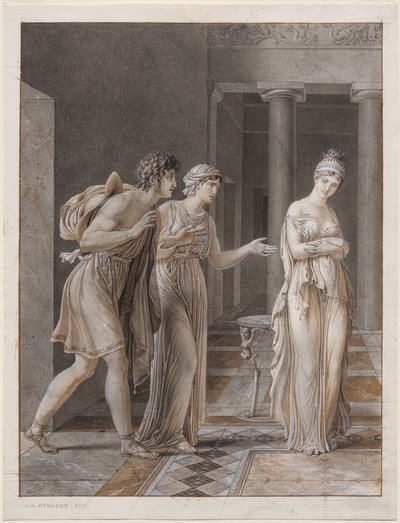 Das Treffen von Orestes und Hermione von Anne-Louis Girodet de Roucy-Trioson