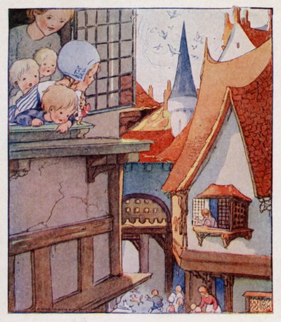 Kinderreim: Hört! Hört! Die Hunde bellen! von Anne (after) Anderson
