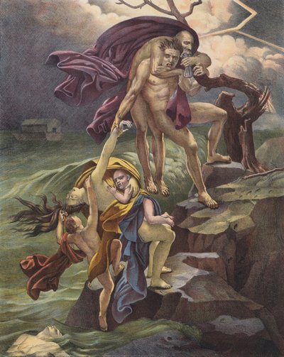 Die Sintflut von Anne Louis (after) Girodet de Roucy Trioson