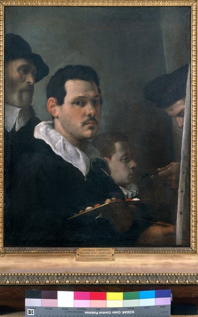 Selbstporträt mit anderen Figuren, um 1593 von Annibale Carracci