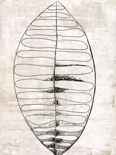 Organische Blattlinienkunst von Annick