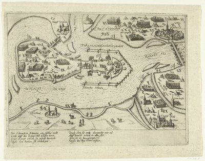 Belagerung von Schenkenschans durch die Spanier, 1599 von Anonymous