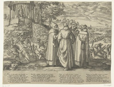 Die Gänse vertreiben die Füchse, ca. 1572 von Anonymous
