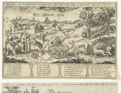 Der schlafende Löwe, 1567 von Anonymous