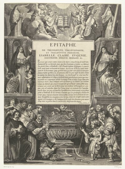 Epitaph für Isabella Clara Eugenia, 1633 von Anonymous