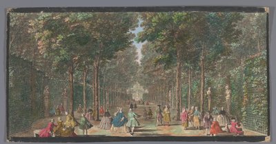 Blick auf die Salle des Marronniers im Garten von Versailles von Anonymous