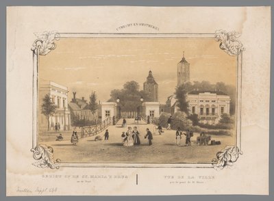 Ansicht der Sint-Maria-Brücke in Utrecht von Anonymous